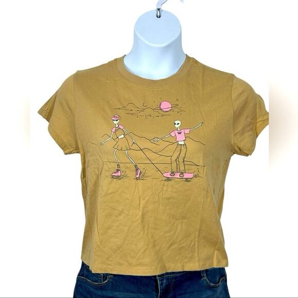 American Eagle Skateboarding Skeletons T-Shirt NWOT Size Medium AEO - Picture 3 of 11